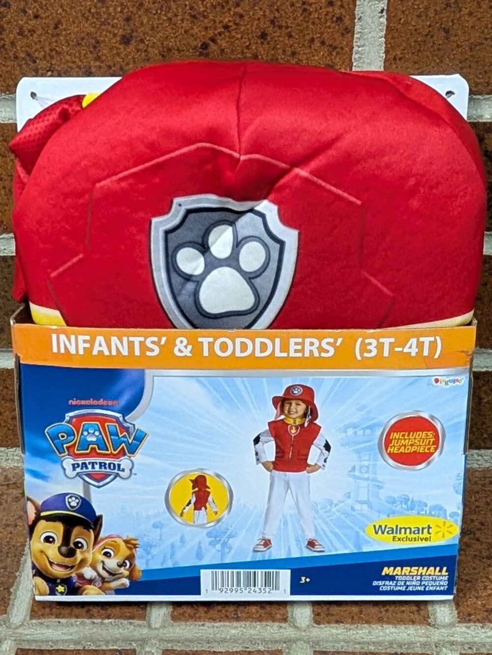 Disguise Paw Patrol "Marshall" Costume - size 3T-4T - NIP